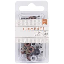 American Crafts Eye-Lets 3/16" - Elements Metallic