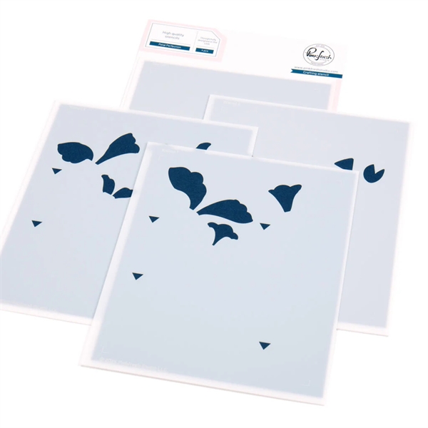 PinkFresh Studios Stencil - Petal Perfection