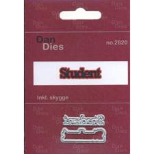 Dan Dies - Tekst / Student (LILLE) inkl. skygge