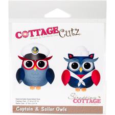 Cottage Cutz  Die - Captain & Sailor Owls