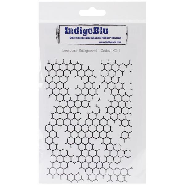 IndigoBlu Cling Stamp - Honeycomb Background