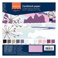 Vaessen Creative Florence 12x12" Cardstock Multipack Smooth - Winter (60 ark)