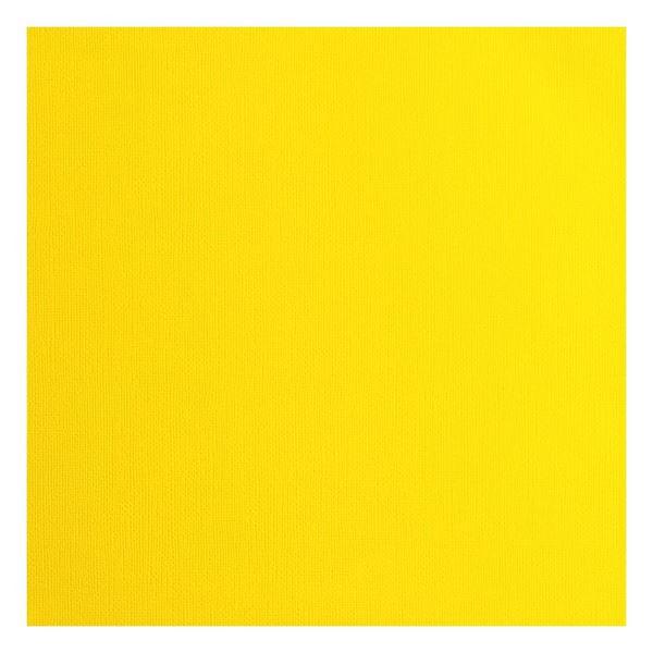 Vaessen Creative Florence Cardstock 12x12 Canvas Texture / Lemon Yellow
