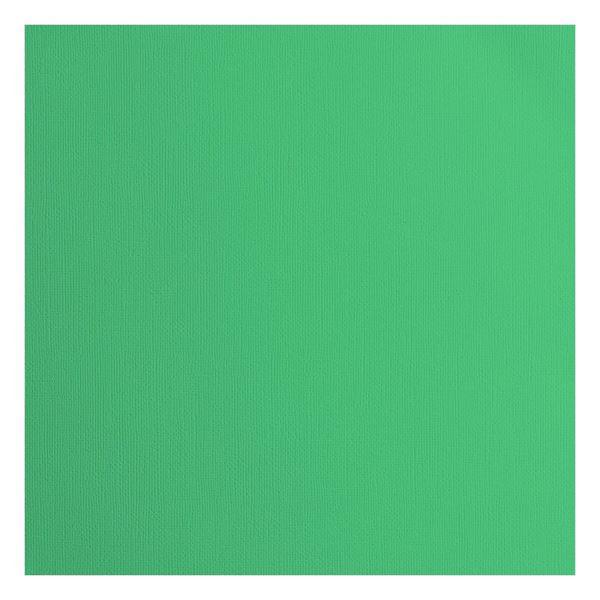 Vaessen Creative Florence Cardstock 12x12" - Canvas Texture / Emerald