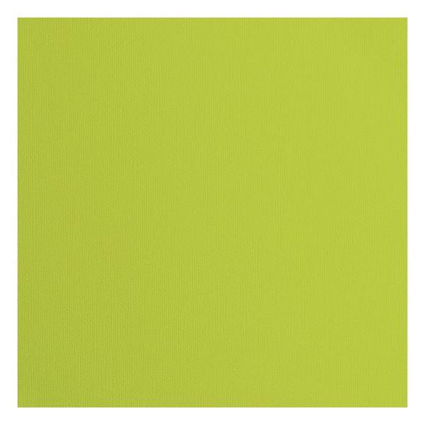Vaessen Creative Florence Cardstock 12x12" - Canvas Texture / Lime