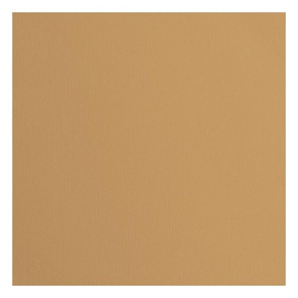 Vaessen Creative Florence Cardstock 12x12" - Canvas Texture / Peanut