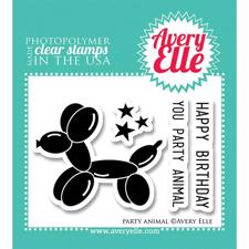 Avery Elle Clear Stamp - Party Animal