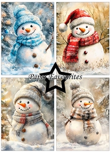 Paper Favourites A6 - Christmas Snowman