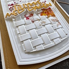 Simple and Basic 3D Embossing Folder - Basket Weave (A6)