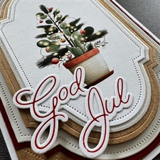 Simple and Basic Press & Hot Foil Plate - God Jul / Glædelig Jul
