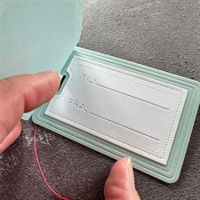 Simple and Basic Die & Clearstamp - Gift Tag with Elegant Edges