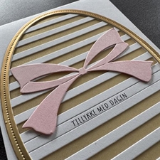Simple and Basic Die - A6 Oval Horizontal Striped Panel