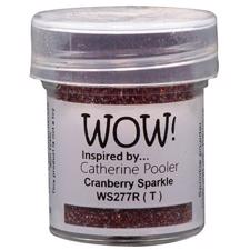 WOW Embossing Pulver - Catherine Pooler / Cranberry Sparkle
