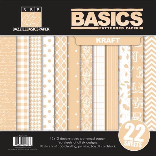 Bazzill Paper Multipack 12x12 KRAFT Basics