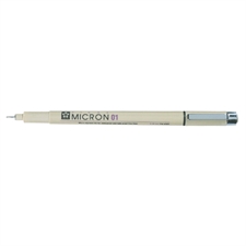 Pigma Micron 01 - 0.25 mm / Sort