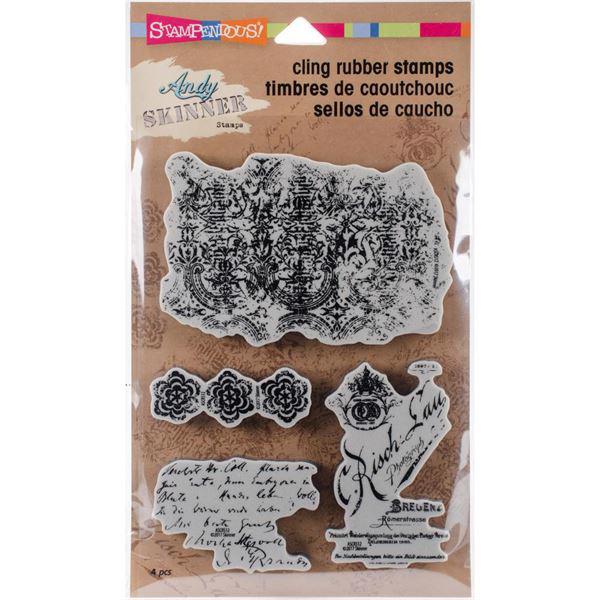 Stampendous Cling Stamp Set - Andy Skinner / Textures
