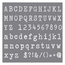 Andy Skinner Stencil 8x8" - Typeface