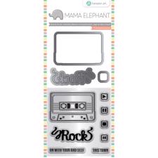 Mama Elephant / Hampton Art Clear Stamp & Die Set - Mixed Tape