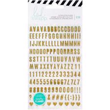 Heidi Swapp Planner System - Vinyl Glitter Alphabet - 2 Sheets (330 Piece)