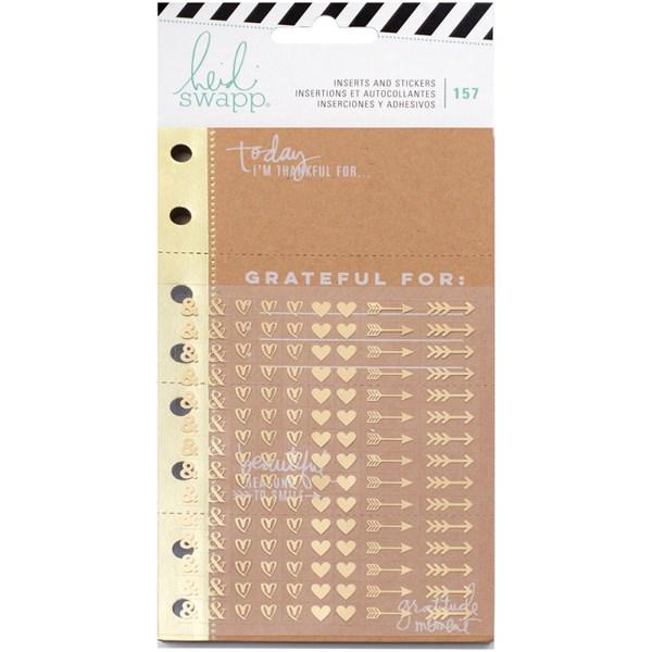 Heidi Swapp Planner System - Planner Inserts With Stickers / Give Thanks (157 Piece)