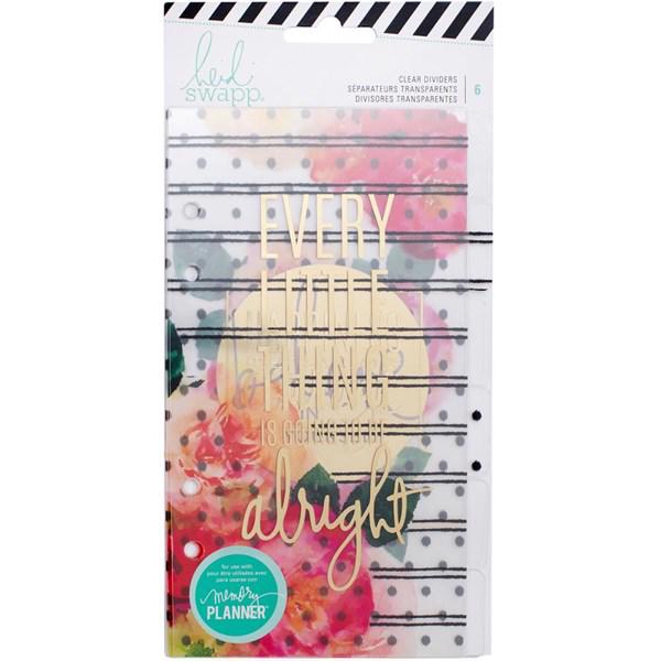 Heidi Swapp Planner System - Personal - Clear Dividers (6 Piece)
