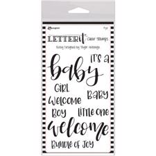 Ranger Letter It - Clear Stamps / Baby
