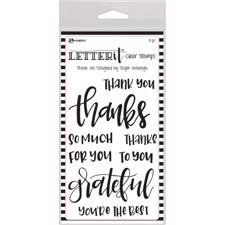 Ranger Letter It - Clear Stamps / Thank You