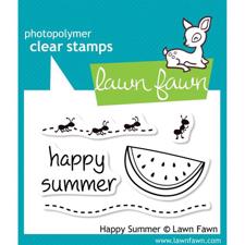 Lawn Fawn Clear Stamp - Happy Summer