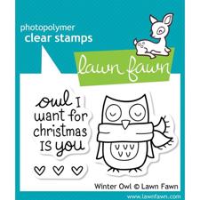 Lawn Fawn Clear Stamp - Winter Owl