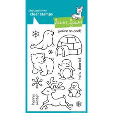Lawn Fawn Clear Stamp Set - Critters In The Snow 