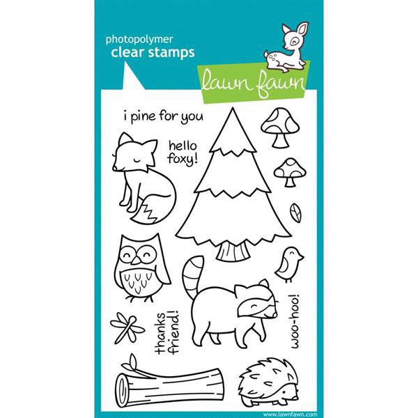 Lawn Fawn Clear Stamp Set - Critters In The Forest