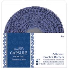 Papermania Crochet Adhesive Border - Parisienne Blue