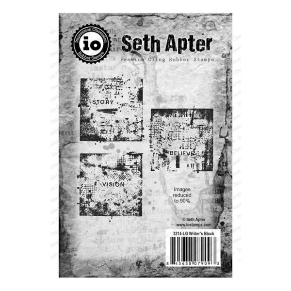 IO Stamps Cling Stamp - Seth Apter / Writer\'s Block