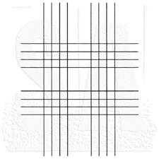 Studio 490 Cling Stamp Background - Simply Plaid