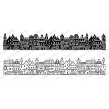IO Stamps Cling Stamp - Town
