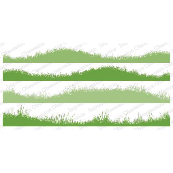 IO Stamps Cling Stamp - Wavy Grass Duos