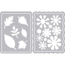 Sizzix Thinlits - Flowers & Leaves Journaling Cards