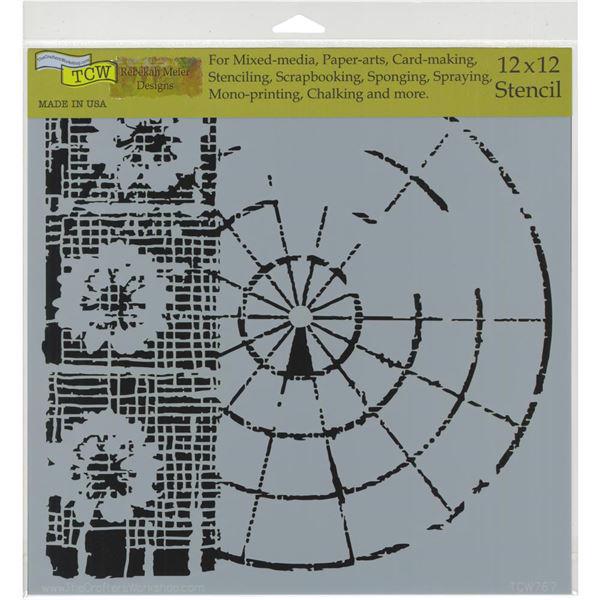Crafter\'s Workshop Template 12x12" - Floral Radar 