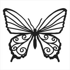 Crafter's Workshop Template 4x4" - Balzer Bitz / Butterfly