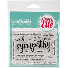 Avery Elle Clear Stamp - With Sympathy