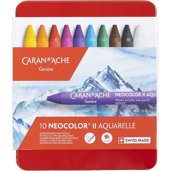 NeoColor II - Akvarel Voksfarver 10 stk. 