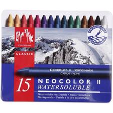NeoColor II - Akvarel Voksfarver 15 stk. 