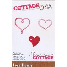 Cottage Cutz  Die - Love Hearts