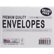 Envelopes (Kuverter) US-A2-format- White (hvid) 100 stk.