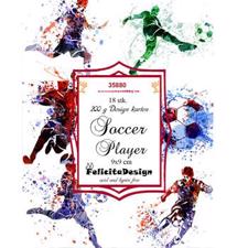 Felicita Design Card Toppers (9x9 cm) - Soccer Player