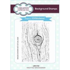 Creative Expressions  Rubber Stamp - Knotted Woodgrain