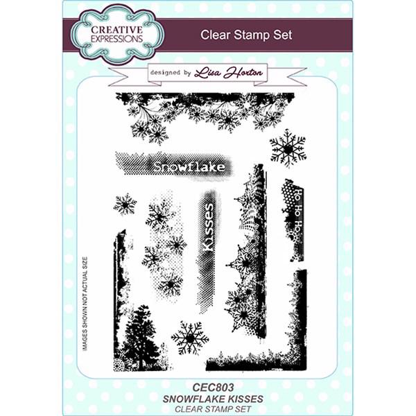 Creative Expressions  Clear Stamp Set - Snowflake Kisses