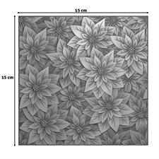 Vaessen Creative 3D Embossing Folder - Christmas Rose