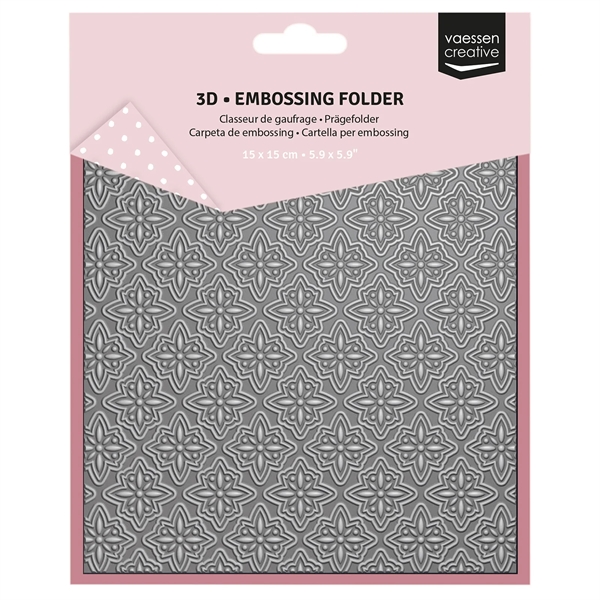 Vaessen Creative 3D Embossing Folder - Christmas Stars