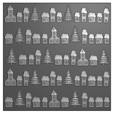 Vaessen Creative 3D Embossing Folder - Christmas Village